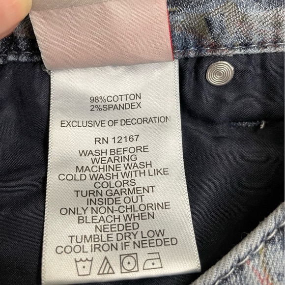 Laurie Felt Petite Floral Relaxed Straight Jeans Medium A4718210 - Picture 6 of 9